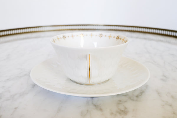 Black and Gold Cup & Saucer Set