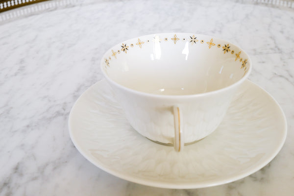 Black and Gold Cup & Saucer Set