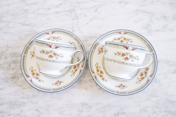 Hampshire Footed Cup & Saucer Set (Set of 2)