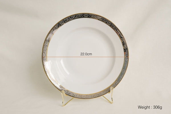 Gold & Platinum Rimmed Plate