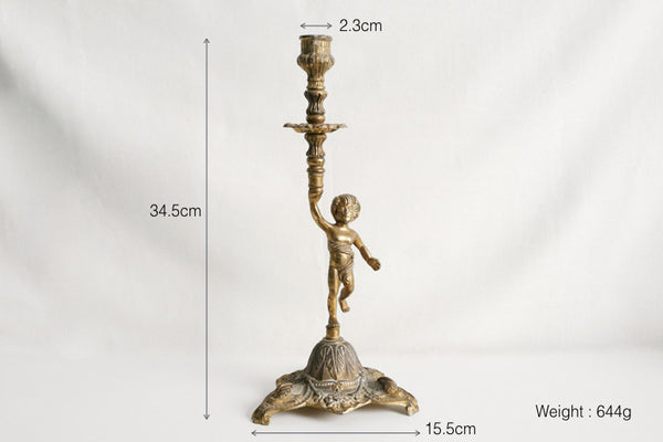 Brass Enfant Candle Holder