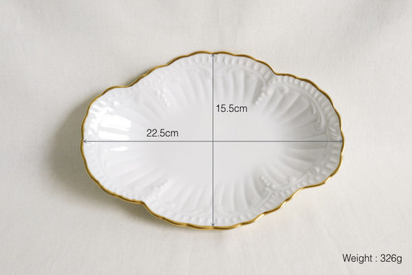 Blanche Oval Plate