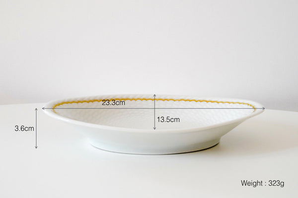 Osier Oval Plate