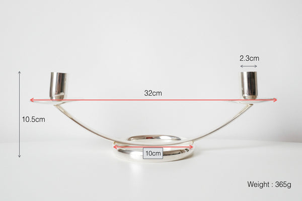 Silver Plated Double Candle holder