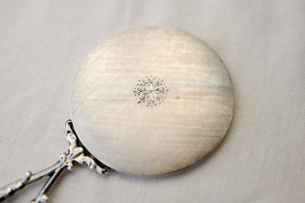Italian 800 Silver Hand Mirror