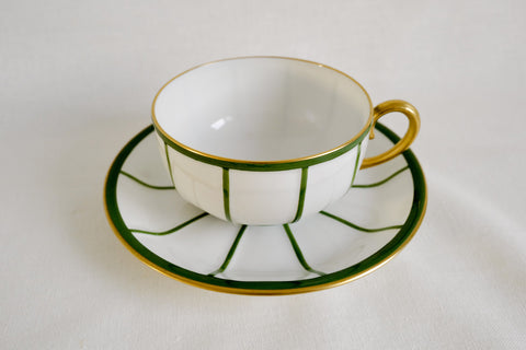 Art Déco Design Cup & Saucer (Set of 2)