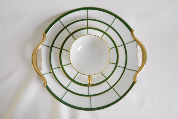 Art Déco Design Cup & Saucer (Set of 2)