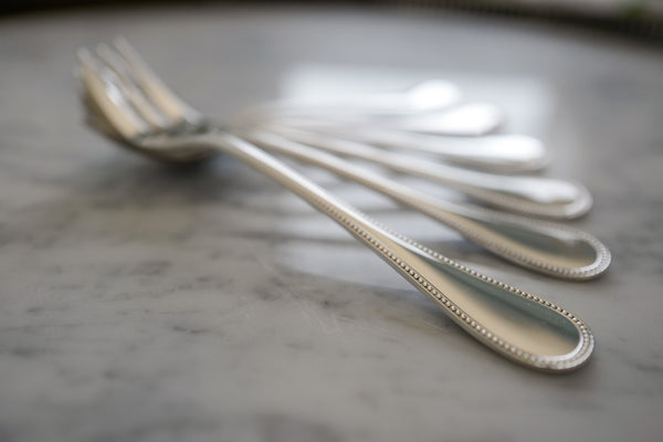 Pearl Silver Plated Cake Fork (Set of 6)