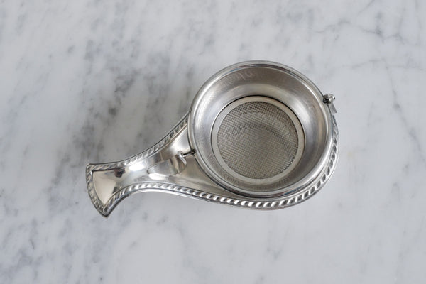 Silver Plated Boat Swing Tea Strainer