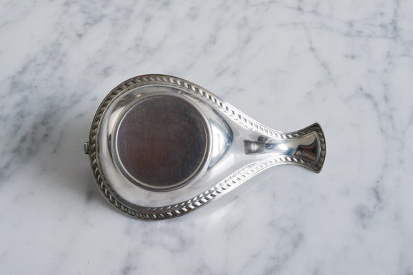 Silver Plated Boat Swing Tea Strainer
