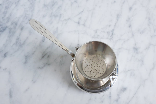 Silver Plated Swing Tea Strainer