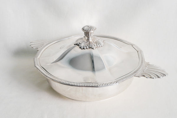 Silver Plated Scalloped Casserole