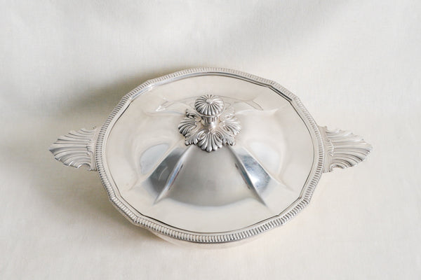 Silver Plated Scalloped Casserole