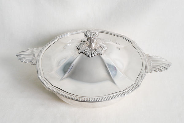 Silver Plated Scalloped Casserole