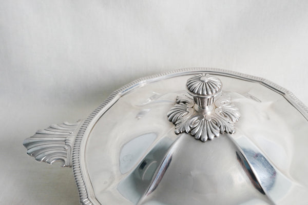 Silver Plated Scalloped Casserole
