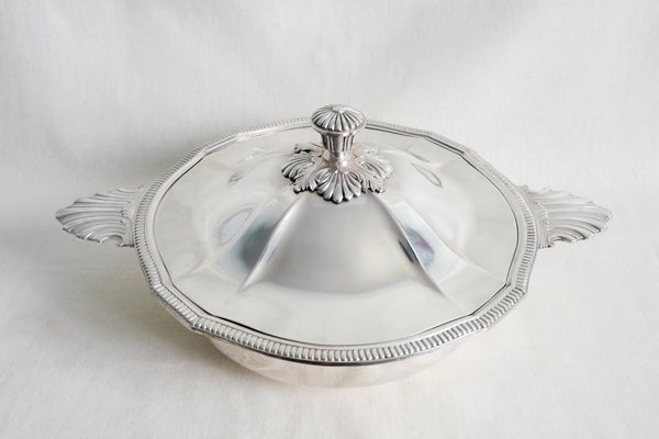 Silver Plated Scalloped Casserole