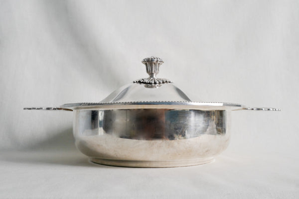 Silver Plated Scalloped Casserole