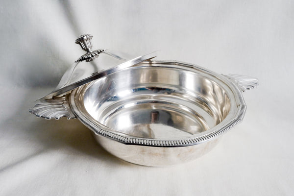 Silver Plated Scalloped Casserole