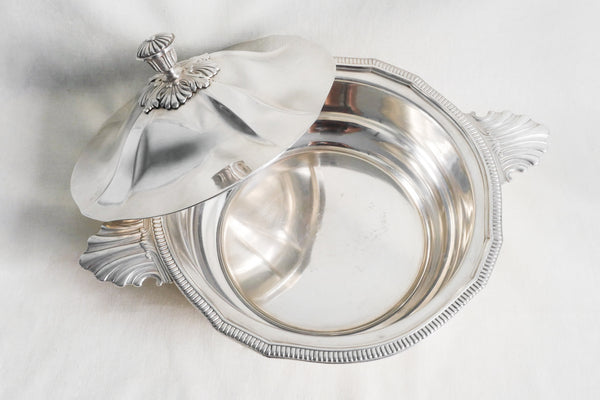 Silver Plated Scalloped Casserole