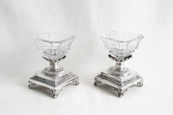 Silver & Crystal Serving bowl (Set of 2)