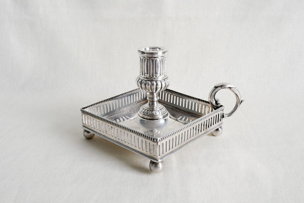 Silver Plated Square Candle Holder