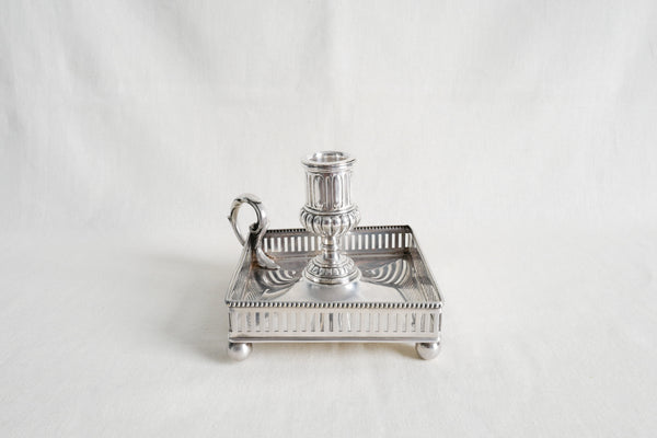 Silver Plated Square Candle Holder