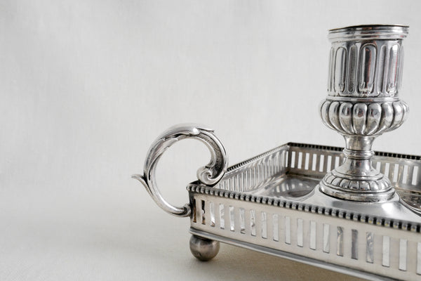Silver Plated Square Candle Holder