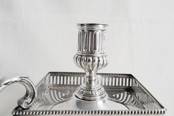 Silver Plated Square Candle Holder