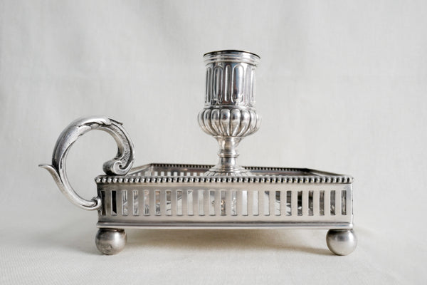 Silver Plated Square Candle Holder