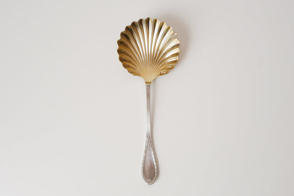 Gold Plated Sterling Silver Shell Server