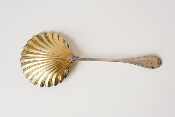 Gold Plated Sterling Silver Shell Server