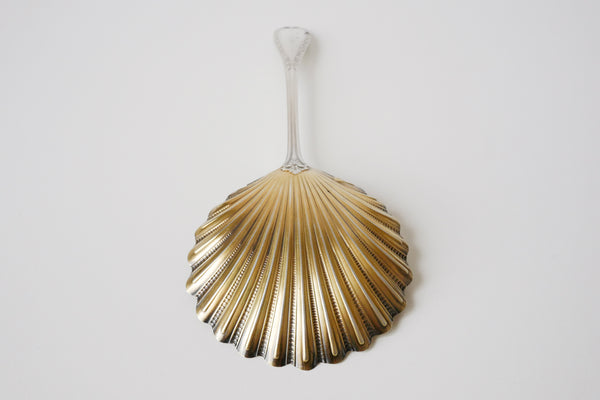 Gold Plated Sterling Silver Shell Server