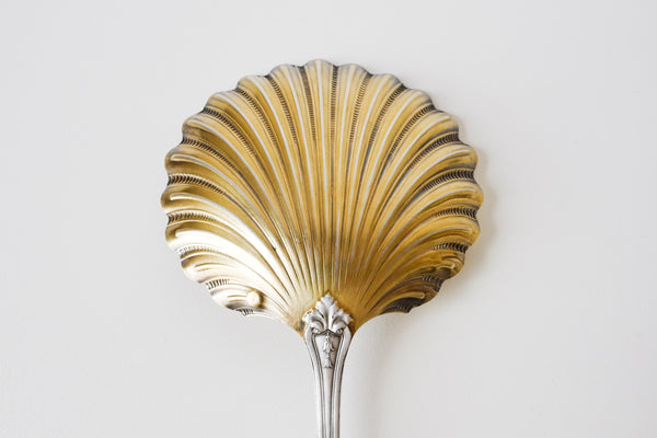 Gold Plated Sterling Silver Shell Server