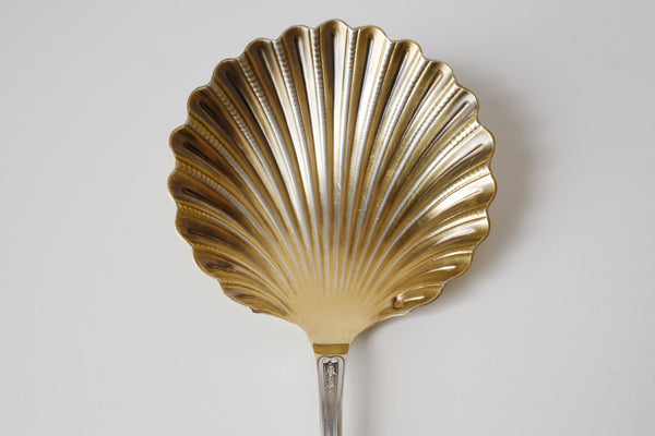 Gold Plated Sterling Silver Shell Server