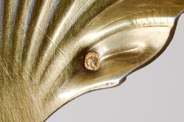 Gold Plated Sterling Silver Shell Server