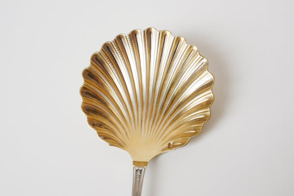 Gold Plated Sterling Silver Shell Server