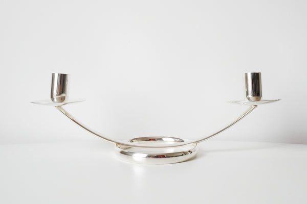 Silver Plated Double Candle holder
