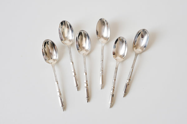 Silver Plated Coffee Spoon & Sugar Tongs Set