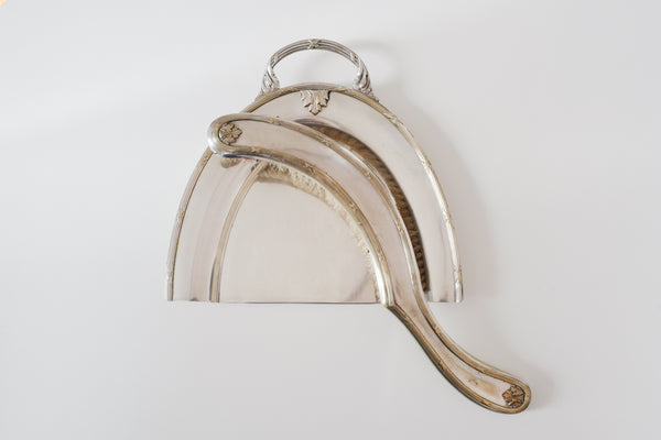 Etoile Silver Plated Crumb Tray & Brush