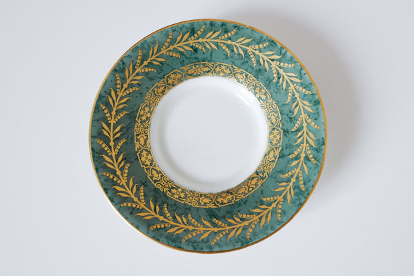 Green Marble Coffee Cup & Saucer