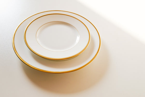 Fontainebleau Gold Rimmed Dessert Plate