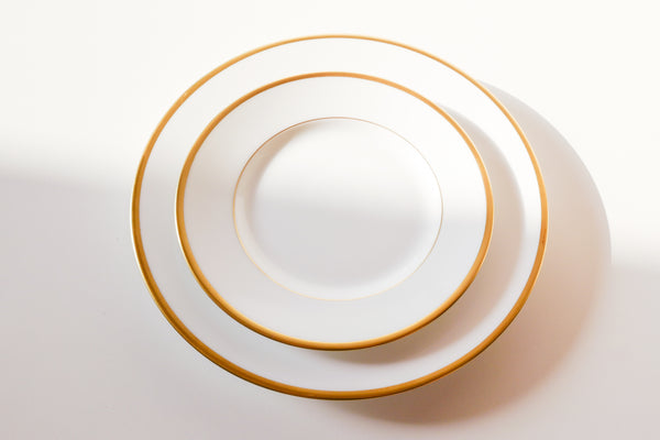 Fontainebleau Gold Rimmed Dessert Plate