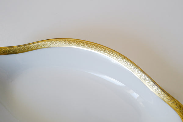 Laurel Double Dorure Oval Plate