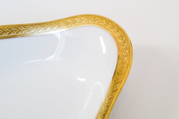 Laurel Double Dorure Oval Plate