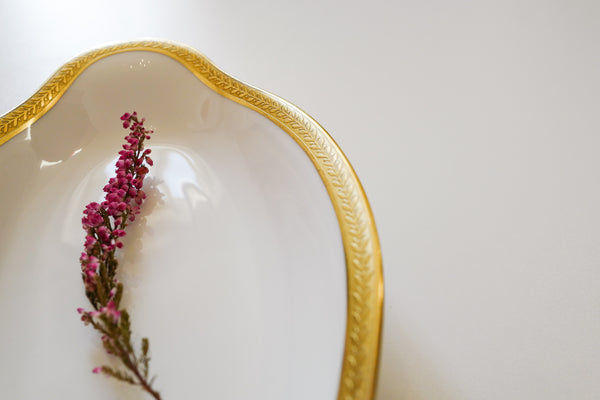 Laurel Double Dorure Oval Plate