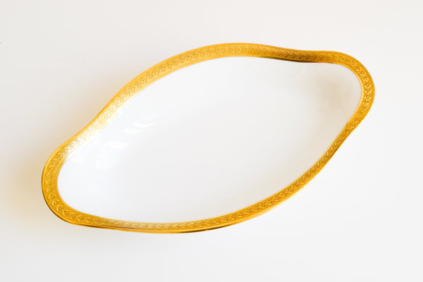 Laurel Double Dorure Oval Plate