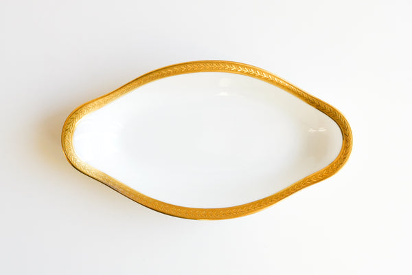 Laurel Double Dorure Oval Plate