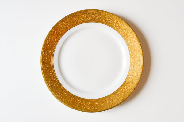 Incrustation Gold Rimmed Salad Plate