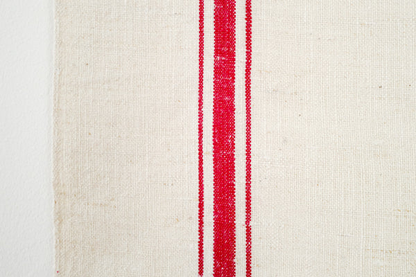 Vintage Linen Tea Towel with Initial MH