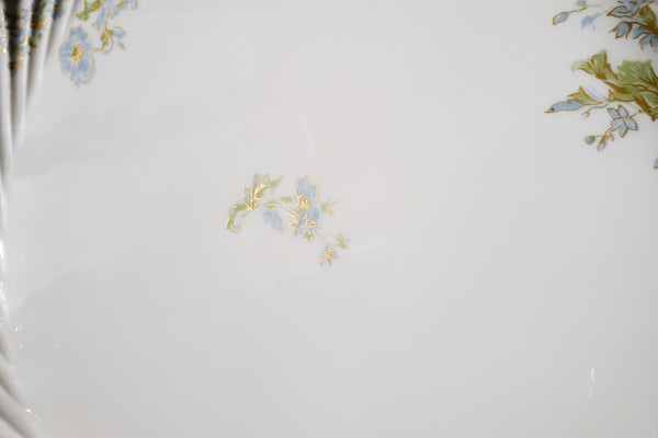 Blue Flowers Serving Plate